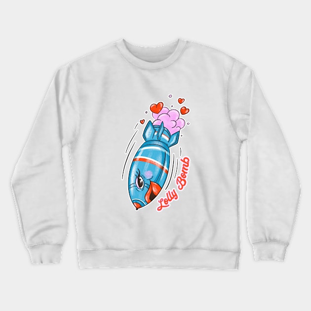 Lolly bomb Crewneck Sweatshirt by Sasshhaaaart